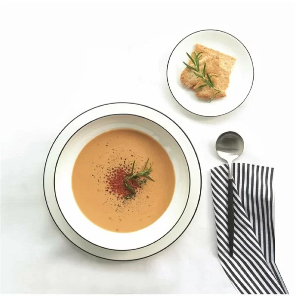 Brandneu 🔥 Asa Selection Germany Asa Selection à Table Ligne Noire Salatschale Ø 15,5 Cm 🔔 3