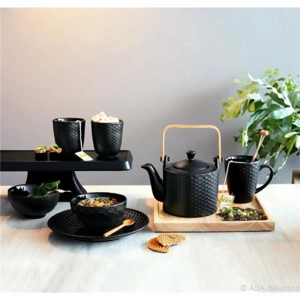 Bester Verkauf 😀 Asa Selection Germany Asa Selection BLACK TEA Holztablett Quadratisch 🥰 4