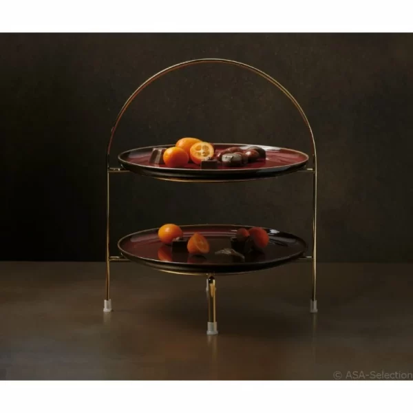 Großhandel 🧨 Asa Selection Germany Asa Selection Etagerengestelle Gold 2-stufig | H 28 Cm 🤩 1