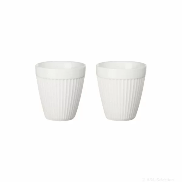 Bester Verkauf 🧨 Asa Selection Germany Asa Selection Thermo Espresso Cup Striped Aus Porzellan, 2 Stk. 👏 1