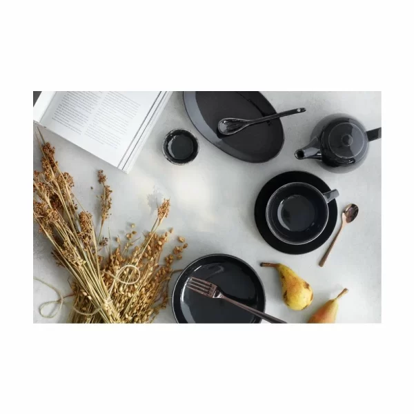 Besorgen 😍 Broste Copenhagen Nordic Coal Frühstücksteller Aus Steingut | Ø 20 Cm | 4 Stk. 💯 3