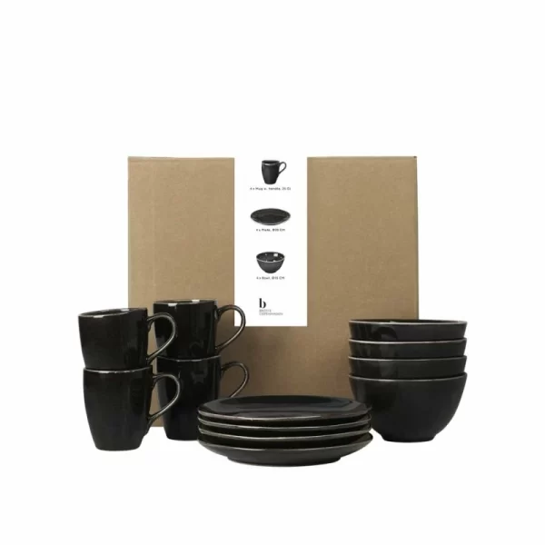 Besorgen 🥰 Broste Copenhagen Nordic Coal Geschirr Set 🌟 1