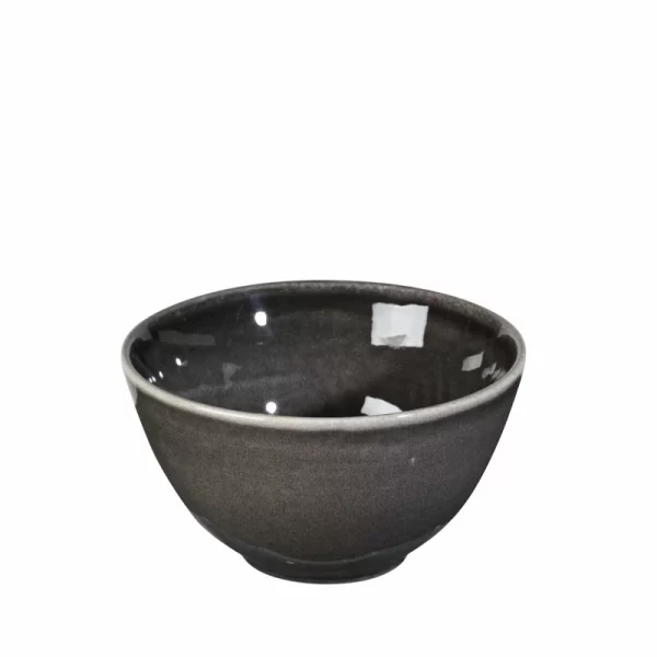 Brandneu ✔️ Broste Copenhagen Nordic Coal Schale Aus Steingut | Ø 15 Cm 👍 1