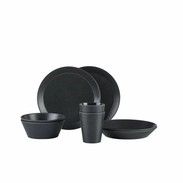 Schlussverkauf 🎉 Mepal Geschirr-Set Aus Melamin | Black Bloom 😉 1