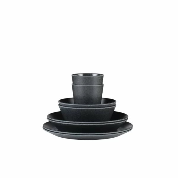 Schlussverkauf 🎉 Mepal Geschirr-Set Aus Melamin | Black Bloom 😉 3